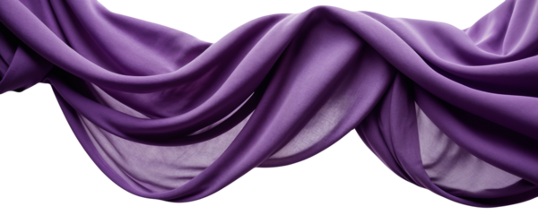 Purple Silk Fabric Transparent Background