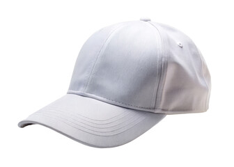 Fototapeta premium Isolated white cap against transparent background