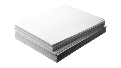 stack white papers isolated 