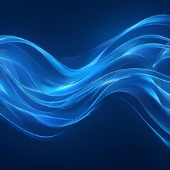 Fototapeta premium abstract-modern-wavy-technology-background-in-blue 
