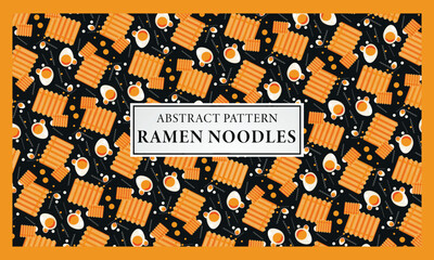 Abstract Pattern ramen noodles