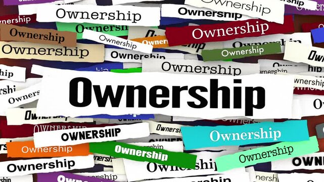Ownership News Headlines Control Responsibility Report Update 3d Animation