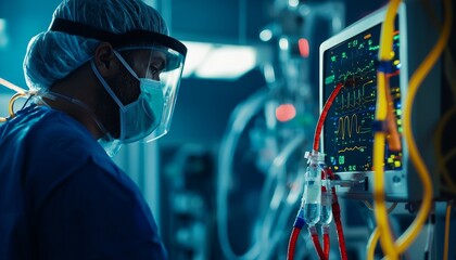 Explore healthcare procedures involved in extracorporeal membrane oxygenation ECMO for lung failure