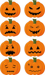 halloween pumpkin set