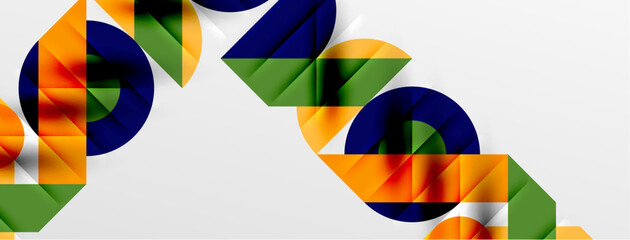 Round shapes, circles and lines minimal geometric background. Vector Illustration For Wallpaper, Banner, Background, Card, Book Illustration, landing page