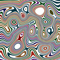 ABSTRACT ILLUSTRATION MARBLED TEXTURE LIQUIFY PSYCHEDELIC COLORFUL DESIGN. OPTICAL ILLUSION BACKGROUND VECTOR DESIGN