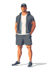 Fototapeta premium Muscular fitness person