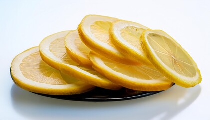 thinly sliced lemons citrus accent rim