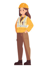 Female construction worker