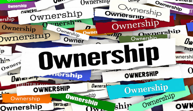 Ownership News Headlines Control Responsibility Report Update 3d Illustration