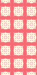 Abstract Geometry Pink White Yellow Background Wallpaper
