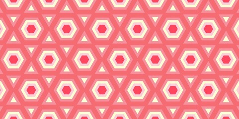 Abstract Geometry Pink White Yellow Background Wallpaper