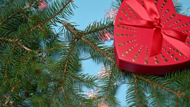 Christmas decoration with gift