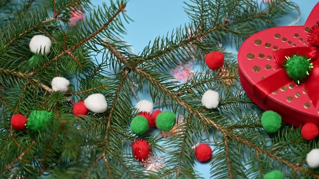 Christmas decoration with gift