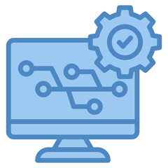 Version Control Icon Element For Design