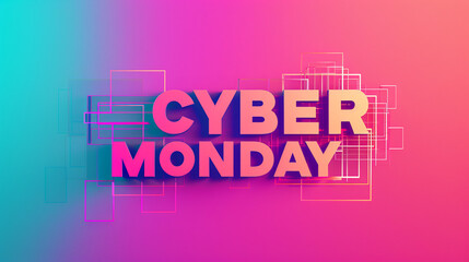 a banner for a marketplace with big bold text CYBER MONDAY