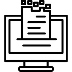 Fototapeta premium Data Hosting Icon