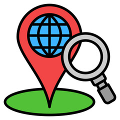 Local Seo Icon For Design Elements