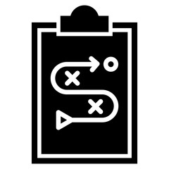 Strategy icon with glyph style