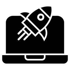 Startup icon with glyph style