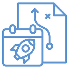 Release Planning Icon Element For Design