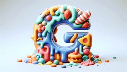 Maximize Your Design Appeal with Vibrant 3D Plastic Alphabet G.