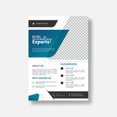 Creative corporate business flyer or Brochure Template vector design  with colorful business proposal.