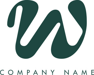 Creative Abstract Initial W Letter Logo Design