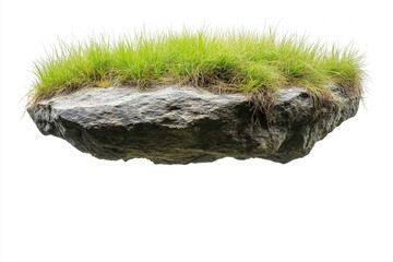 Floating island on a white background