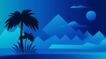 Blue Gradient Abstract Background