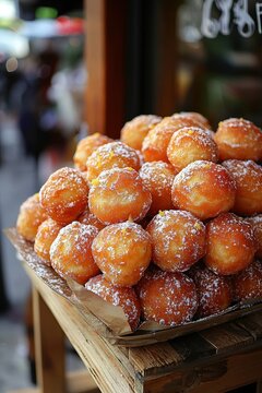 Fritule: Small, round doughnuts flavored with citrus zest and rum, often served during Christmas.