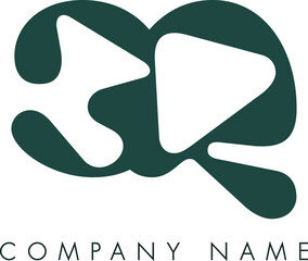 Creative Abstract Initial Letter CQ Logo Design