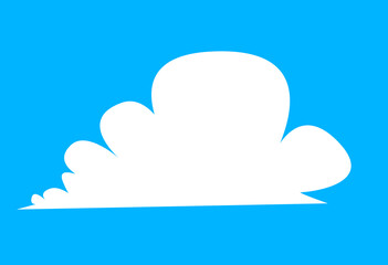 set of clouds element  for illustration decoration white sky with other varian