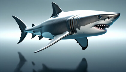 Fototapeta premium a futuristic shark