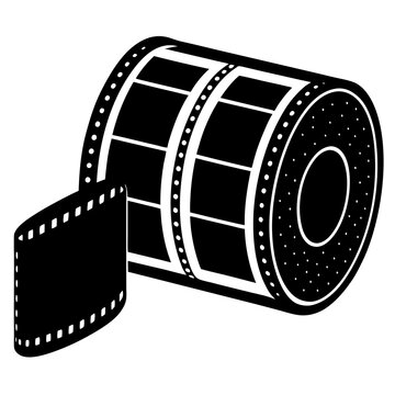 recommend clip art: film silhouette vector art illustration 