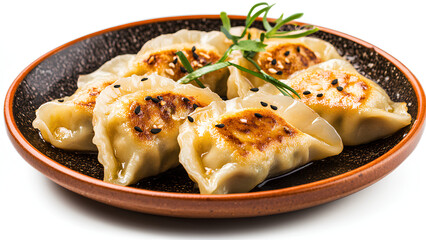 dumplings with meat and sauce