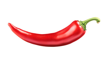 High-quality image of a vibrant red chili pepper