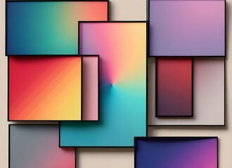 Fototapeta premium abstract background with squares