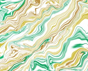 Beautiful green and brown color marble pattern with abstract of liquid paints. perfect for use wallpaper or background