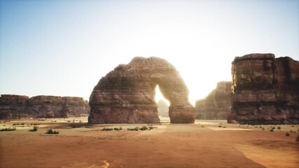 AlUla City Elephant Rock - Home to the Legendary Elephant Rock and the ancient Lihyanite capital, marking the Saudi Arabia's inaugural UNESCO World Heritage Site.