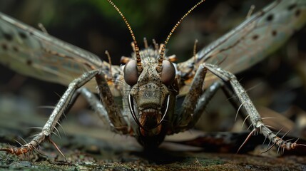 Dobsonfly close up wallpaper