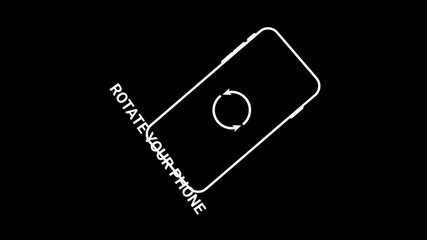 rotate phone animation perianth rotate your phone landscape portrait for better experience 4k social media videos