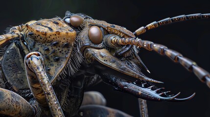 Dobsonfly close up wallpaper