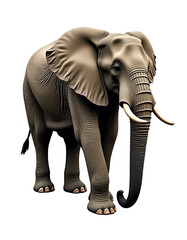 Obraz premium Transparent Elephant PNG for Commercial Use
