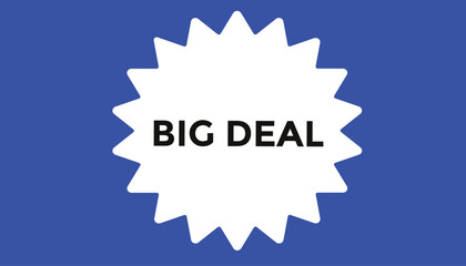 Big deal button web banner templates. Vector Illustration