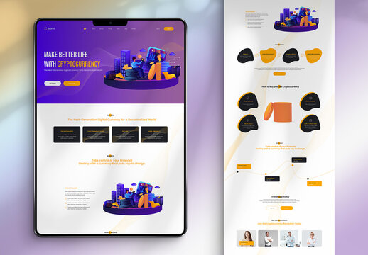 Cryptocurrency Landing Page