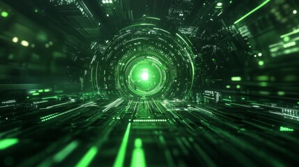 Fototapeta premium futuristic green background for ads