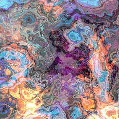 Abstract colorful wavy groovy psychedelic background. Abstract marbleized effect background.