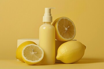 lemon and bottle