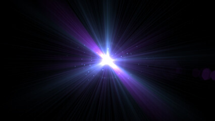 Abstract digital lighting effect sparkle shiny bright optical lens flare background.
